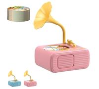 Treatregard Kids Phonograph with 96 Cards, 2025 New Educational Music Story Player, Music Player for Boys Girls, Music Player (Pink)