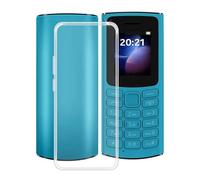 TREBAM Cover per Nokia 105 4G 2023 (1.8 "), Ultra Sottile Antiurto X Anti-Graffio Clear Case, Morbido Silicone TPU Bumper Protettiva Custodia per Nokia 105 4G 2023 - Trasparente