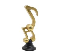 Treble Clef Music Note Sculpture - Ornamenti d'oro Resin Simbolo musicale Nota Figurina con ampia base, decorazione del desktop statue a simbolo musicale, decorazioni moderne accenti per la casa per g