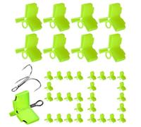 Treble Hook Safety Covers - 50 Pack Fluorescent Bonnets | Protective Fish Hook Safety Caps Holder, Heavy Duty PE Lure Hooks Guards Assortment For Saltwater Fishing Tackle Box