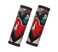 Treble Love and Music Print Maniglie di protezione per bagagli Grip Wrap Grips 2 confezioni Identificatori valigia impugnatura morbida