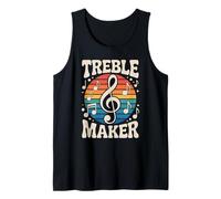 Treble Maker - Gioco di Parole con Musica Divertente, Design retrò Canotta