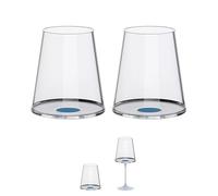 Trebonn SplitGlass Bicchieri Modulari Magnetici (Set 2) - Da Bicchiere a Calice in 1 Click - Salvaspazio, Lavabili in Lavastoviglie