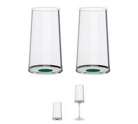 Trebonn SplitGlass Bicchieri Modulari Magnetici (Set 2) - Da Bicchiere a Calice in 1 Click - Salvaspazio, Lavabili in Lavastoviglie