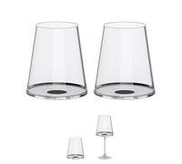 Trebonn SplitGlass Bicchieri Modulari Magnetici (Set 2) - Da Bicchiere a Calice in 1 Click - Salvaspazio, Lavabili in Lavastoviglie