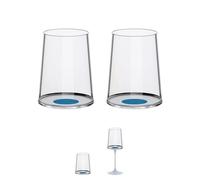 Trebonn SplitGlass Bicchieri Modulari Magnetici (Set 2) - Da Bicchiere a Calice in 1 Click - Salvaspazio, Lavabili in Lavastoviglie