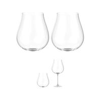 Trebonn SplitGlass Origini Bicchieri Modulari Magnetici (Set 2)- Da Bicchiere a Calice in 1 Click - Salvaspazio, Lavabili in Lavastoviglie