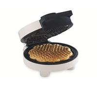 Trebs 13100 Ferro per waffle, Forma a cuore, 5 impostazioni di temperatura, Doppio rivestimento antiaderente, Ripostiglio verticale, Manico isolato termicamente, Piedini antiscivolo, Bianco