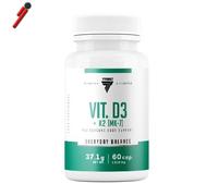 Trec Nutrition, Vitamin D3 + K2 (MK-7), 60 cps Ossa Denti