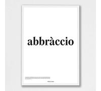 Treccani Emporium Poster - Abbraccio 30X40 Linea Definizione