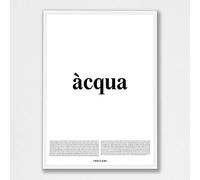 Treccani Emporium Poster - Acqua 30X40 Linea Definizione