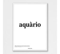 Treccani Emporium Poster - Aquario 50X70 Linea Definizione
