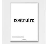 Treccani Emporium Poster - Costruire 50X70 Linea Definizione