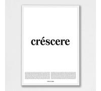 Treccani Emporium Poster Crescere 50x70 cm Linea Definizione Wall Art