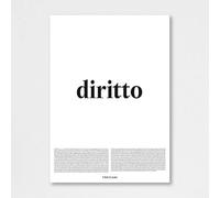 Treccani Emporium Poster - Diritto 50X70 Linea Definizione