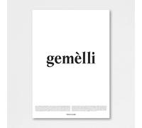 Treccani Emporium Poster - Gemelli 50X70 Linea Definizione