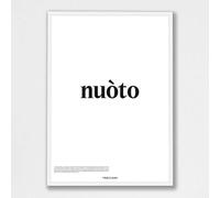 Treccani Emporium Poster - Nuoto 50X70 Linea Definizione