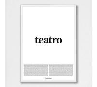 Treccani Emporium Poster - Teatro 30X40 Linea Definizione