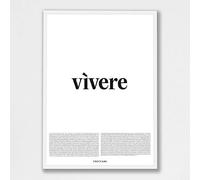 Treccani Emporium Poster - Vivere 30X40 Linea Definizione