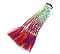 Trecce colorate estensioni dei capelli con bande coda di cavallo estensione dei capelli per ragazze accessori per capelli colorati extension per capelli morbide pratiche