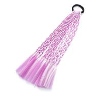 Trecce colorate estensioni dei capelli con bande coda di cavallo estensione dei capelli per ragazze accessori per capelli colorati extension per capelli morbide pratiche