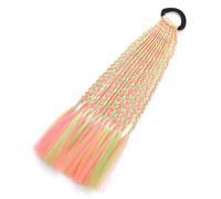 Trecce colorate estensioni dei capelli con bande coda di cavallo estensione dei capelli per ragazze accessori per capelli colorati extension per capelli morbide pratiche