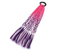 Trecce colorate estensioni dei capelli con bande coda di cavallo estensione dei capelli per ragazze accessori per capelli colorati extension per capelli morbide pratiche