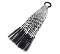 Trecce colorate estensioni dei capelli con bande coda di cavallo estensione dei capelli per ragazze accessori per capelli colorati extension per capelli morbide pratiche