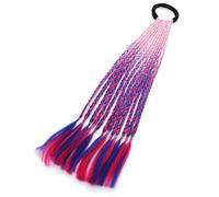 Trecce colorate estensioni dei capelli con bande coda di cavallo estensione dei capelli per ragazze accessori per capelli colorati extension per capelli morbide pratiche