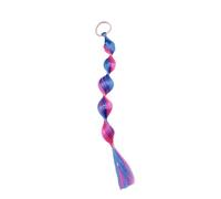 Trecce colorate per bambini, 42 cm, 2 pezzi, accessori per capelli con anelli e fasce per capelli (blu scuro roserato)