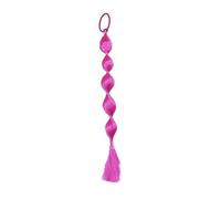 Trecce colorate per bambini, 42 cm, 2 pezzi, accessori per capelli con anelli e fasce per capelli (rosered)