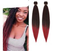 Trecce Jumbo Estensioni dei capelli Treccia pre allungata Texture Capelli sintetici afro Acqua calda Set 12/16/26/30/36 pollici-T1B-BG-36 pollici-CINA-1pcs/lotto