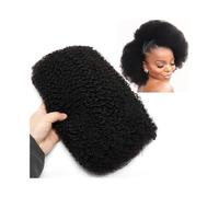 Trecce per capelli Capelli umani sfusi for intrecciare afro crespi ricci 50g capelli remy a doppia estensione boho trecce capelli sfusi Extension per dreadlock(12inches)