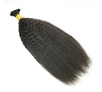 Trecce per capelli Kinky Straight Bulk Human Braiding Hair No Weft Boho Trecce Estensioni for Capelli Remy Extension per dreadlock(26inches)