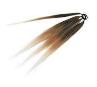 Trecce sintetiche da boxe Estensioni coda di cavallo Coda chignon avvolgente marrone da 26 pollici con capelli elastici Capelli treccia Ombre-26 pollici-21C-1 Pz/lotto