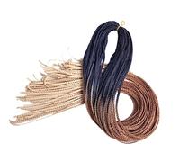 Trecce Sintetiche Trecce A Scatola Sottile Estensioni Dei Capelli All'uncinetto Ombre Scatola Colorata Capelli Intrecciati All'uncinetto Per Le Donne