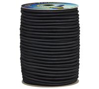 Treccia elastica nera 4 mm - 10 mt