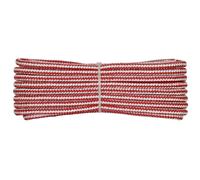 Treccia fantasia bicolore Bianco - Rossa, 6 mm - 30 mt