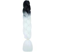 Treccia Jumbo Intrecciatura sintetica dei capelli Ombre Estensione dei capelli Jumbo per le donne Trecce fai da te Capelli Rosa Viola Giallo-B33-24 pollici-1pcs/lotto