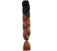 Treccia Jumbo Intrecciatura sintetica dei capelli Ombre Estensione dei capelli Jumbo per le donne Trecce fai da te Capelli Rosa Viola Giallo-B29-24 pollici-1pcs/lotto