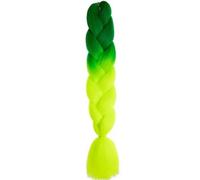Treccia Jumbo Intrecciatura sintetica dei capelli Ombre Estensione dei capelli Jumbo per le donne Trecce fai da te Capelli Rosa Viola Giallo-B43-24 pollici-1pcs/lotto