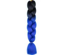 Treccia Jumbo Intrecciatura sintetica dei capelli Ombre Estensione dei capelli Jumbo per le donne Trecce fai da te Capelli Rosa Viola Giallo-B21-24 pollici-1pcs/lotto