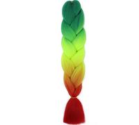 Treccia Jumbo Intrecciatura sintetica dei capelli Ombre Estensione dei capelli Jumbo per le donne Trecce fai da te Capelli Rosa Viola Giallo-C51-24 pollici-1pcs/lotto