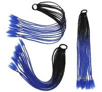 Treccia sintetica 24" Coda di cavallo Parrucchino con anello elastico Capelli intrecciati Chignon Coda di cavallo Capelli-B21-24 pollici