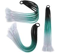 Treccia sintetica 24" Coda di cavallo Parrucchino con anello elastico Capelli intrecciati Chignon Coda di cavallo - C18-24 pollici