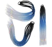 Treccia sintetica 24" Parrucchino coda di cavallo con anello elastico Capelli intrecciati Chignon Coda di cavallo - C20-24 pollici
