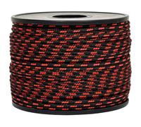 Treccia sky nera con spia rossa 2 mm - 100 mt