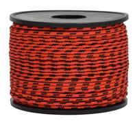 Treccia sky rossa con spia nera 2 mm - 100 mt