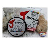 DAIWA J-BRAID X8 TRECCIATO PE DYNEEMA FILO DA PESCA 150 MT 300 MT 500 MT 1500 MT
