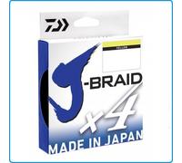 TRECCIATO DAIWA JBRAID X4 0.19mm 270m 10KG YELLOW DA PESCA SPINNING TATAKI EGING